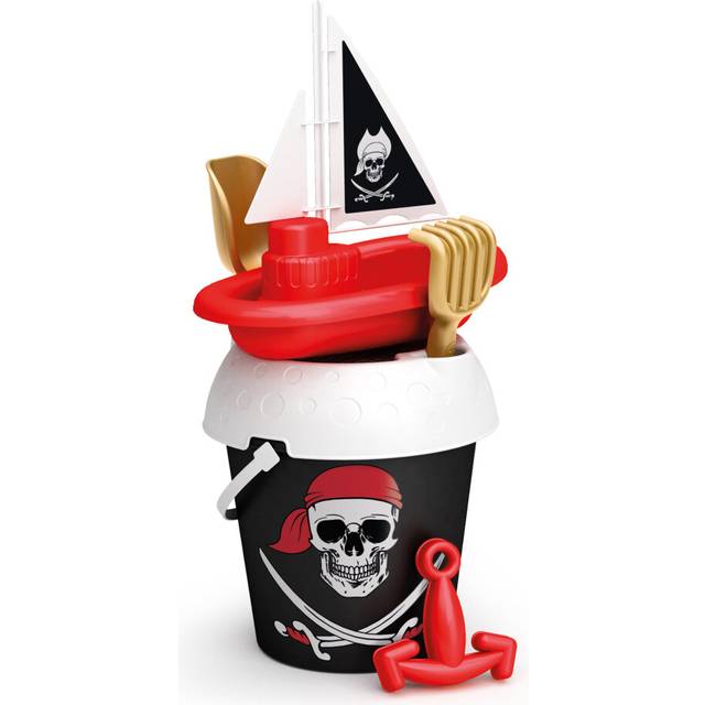 (Bucket & Boat) Kids Disney Plastic Pirates Beach Bucket And Spade