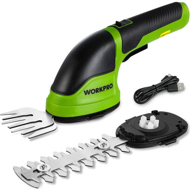2 IN 1 Cordless Hedge Trimmer and Grass Shear | 3.6V Electric Grass Trimmer with 2000mAh Lithium-ion Battery | Lightweight Hand Held Hedge Trimmer