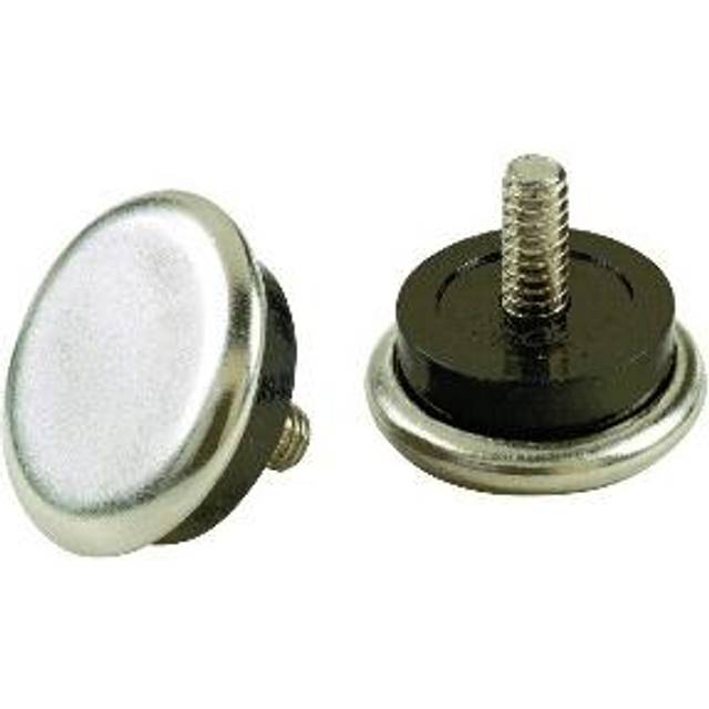Shepherd Hardware 9450 1-1/16-Inch Threaded Stem Furniture Glides  1/4-Inch Stem Diameter  Metal Base with Rubber Cushion  4-Pack