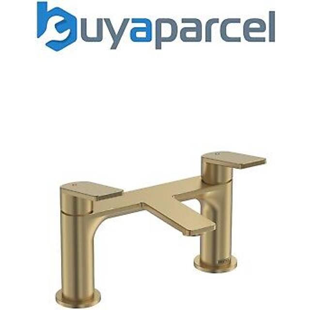 Frammento bf bb Bath Filler Mixer Tap with Ceramic Discs Brushed Brass - Bristan