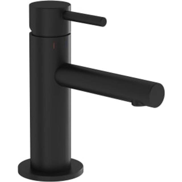 Vitra Origin Small Neck Compact Single Basin Mixer Tap - Matt Black