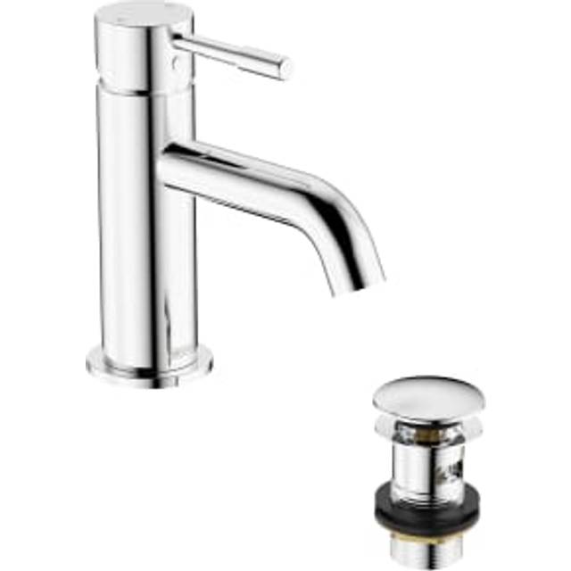 Bristan Mila Basin Mixer Tap with Clicker Waste - Chrome