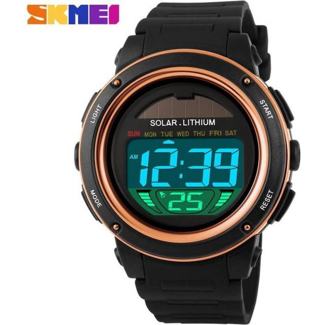 NEW SKMEI Brand Men Watch Outdoor Solar energy Military Sports Watches Digital Electronic Wristwatch gold