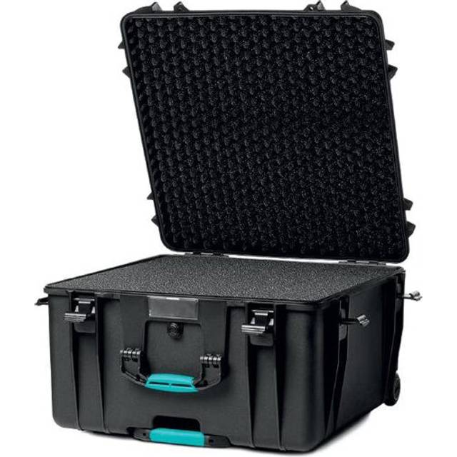 (With Cubed Foam) HPRC 4600W Wheeled Hard Resin Case Waterproof Lightweight Camera Tool Carry Bag
