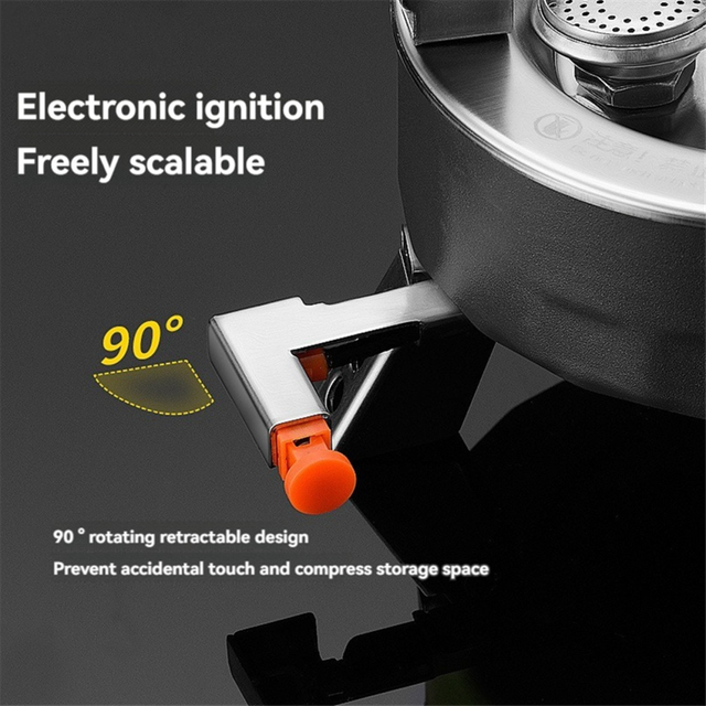 LLhappy-Single Burner, CB Tank, Camping Gas Stove Camping, Regulating Stove, One-Piece Cassette