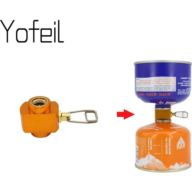 Outdoor Camping Stove Gas Charging Conversion Furnace Connector Accessory Cartridge Tank Gas filling Cylinder Refill Adapter