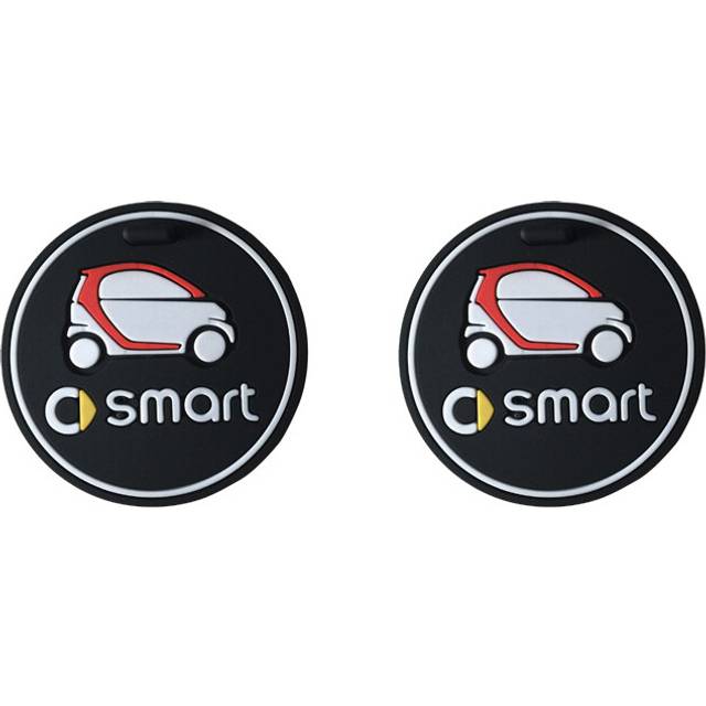 (Smart Car 2PCS) Car Coaster Water Cup Bottle Holder Anti-slip Pad Mat For Smart Fortwo