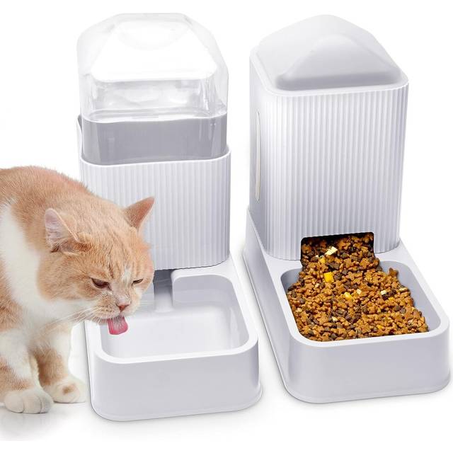 Automatic Cat and Dog Feeder and Cat Water Dispenser, 3.8L