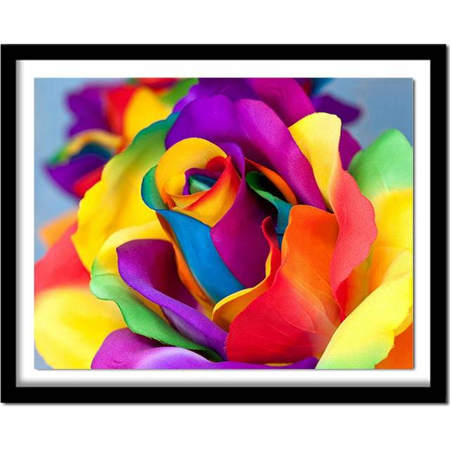 Roses Diamond Embroidery Sale 5D Diamond Painting Flower Broderie Diamant Decor for Home Gifts 20X30CM