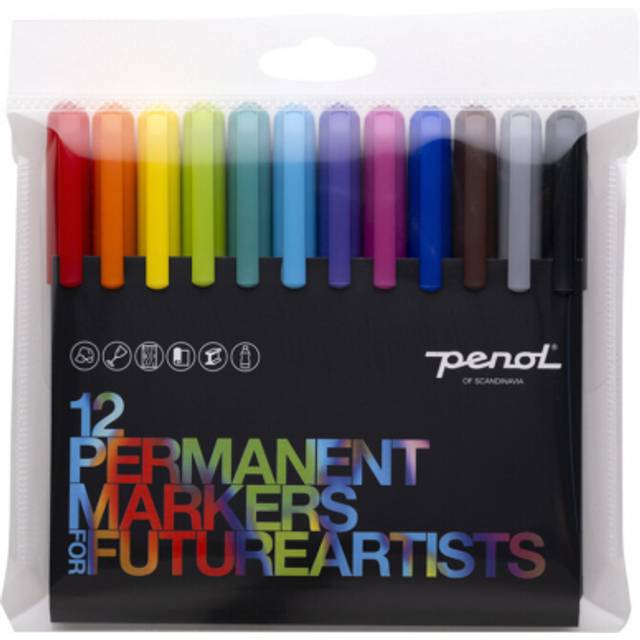 Penol For Future Artists: 12 Permanent Markers