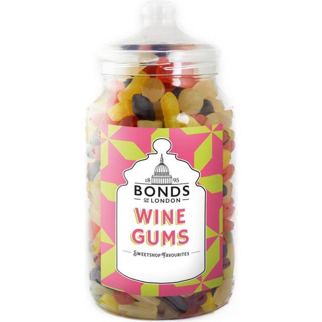 Bonds of London Wine Gums Jar, Retro Gummy Gift Sweets, 2.1 Kg (Pack of 1)