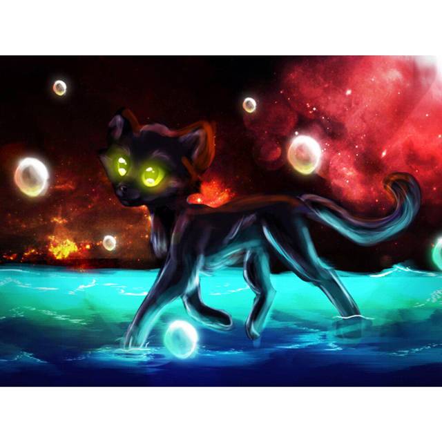 Diamond Painting Cat Pictures Rhinestones Full Drill Diamond Embroidery Animal Beaded Mosaic Diamond 20X30CM