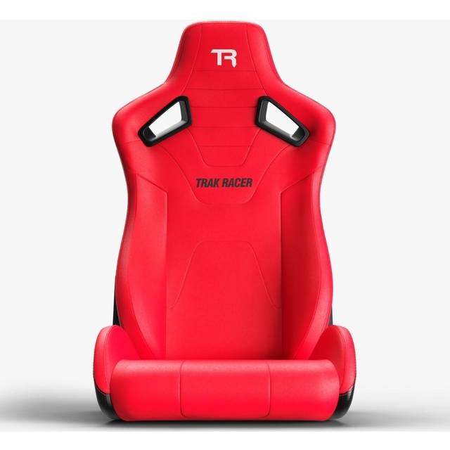 Trak Racer Reclining Sport Seat For Sim Cockpits - Red Leather-Style Material