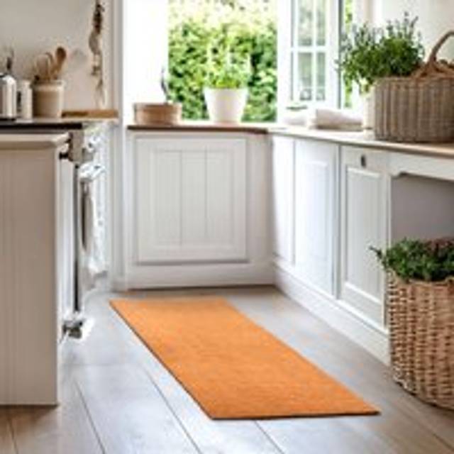 (70cm, 230cm) PVC Coir Mat Non-Shed Runner Rug