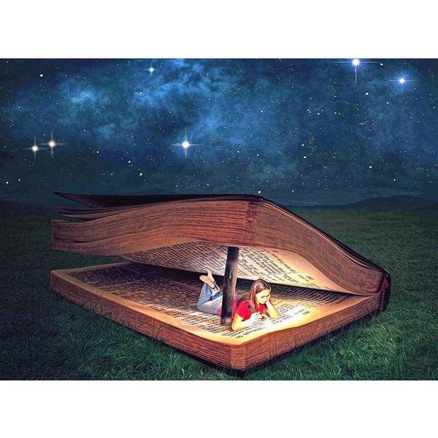 5D DIY Diamond Embroidery Acrylic The Stars Night Wall Sticker Bedroom Decoration Factory Direct 20X30CM