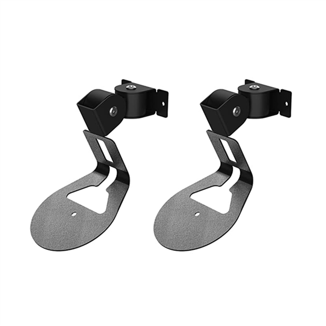 2X Wall Mount Bracket for Era 100, Wireless Speaker Space Saving Smart Home Metal Stand Holder, Black