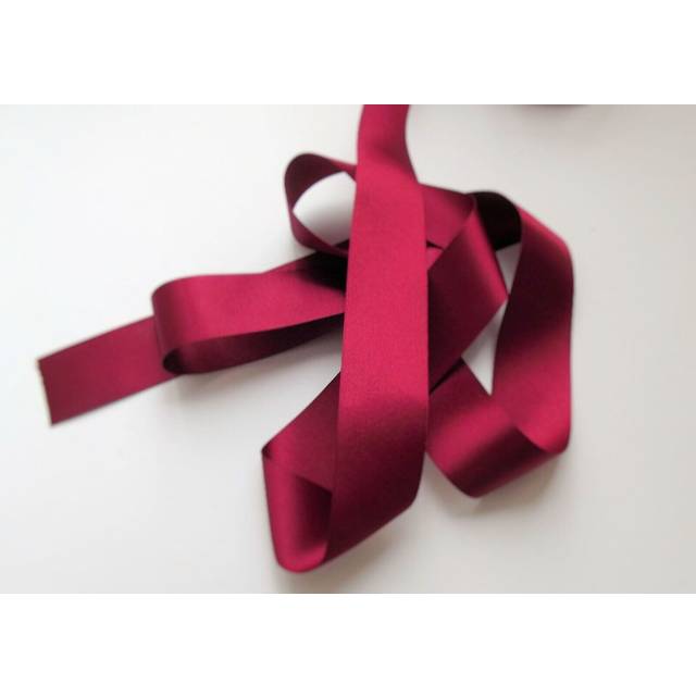 Berisfords Double Faced Satin Ribbon 405 Burgundy