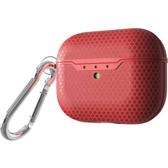 AirPods Pro fodral med hexagonmönster - Röd