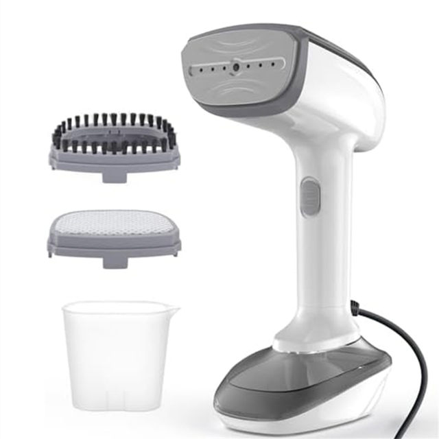 moresk-Powerful Handheld Fabric Steamer - 1800W US Plug White