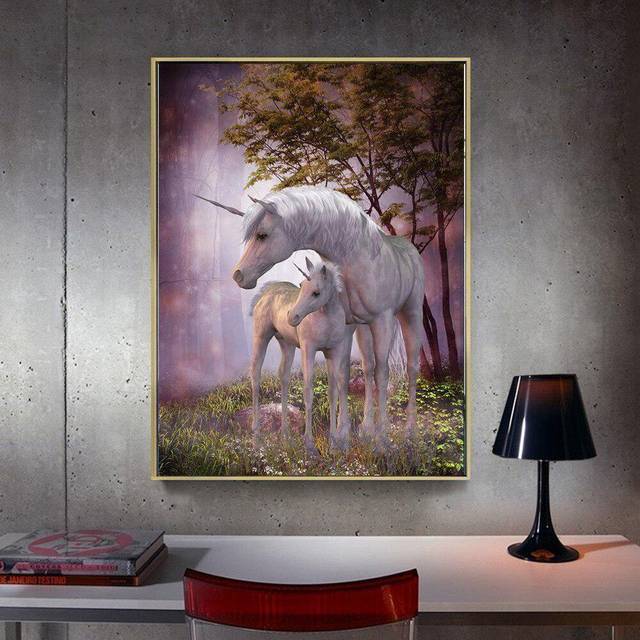 Diamond Painting Horse Full Round Diamond Mosaic Animal Diamond Embroidery 20X30CM