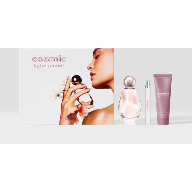 Kylie Fragrance Dofter för kvinnor Cosmic Cosmic set 3-delat Cosmic Eau de Parfum Spray 100 ml + Cosmic Body Lotion 75 ml + Cosmic Eau de Parfum Spray 10 ml 1 Stk. (894,00 kr / 1 Stycke)