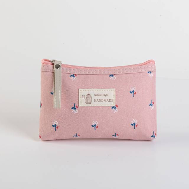 (StyleD) Capacity Large Printed Canvas Makeup Bag Waterproof Portable Zipper Wash Pouch