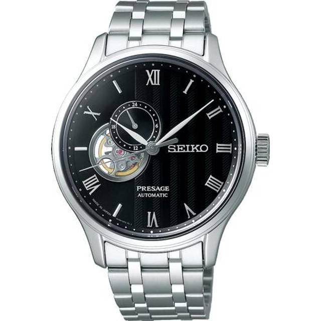 Seiko Unisex SARY093 (PRESAGE Basic Line Japanese Garden) Round Watch Silver Stainless