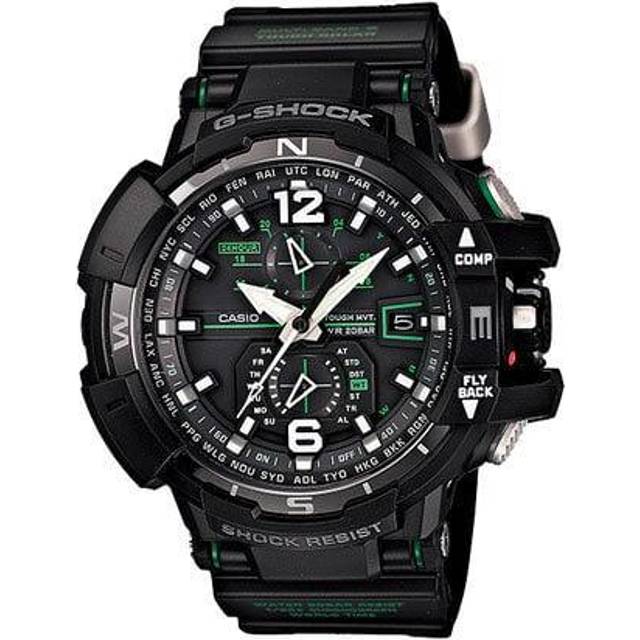 CASIO Men's G-SHOCK GW-A1100-1A3JF [(SKY COCKPIT ) Series] Round Watch Black Resin