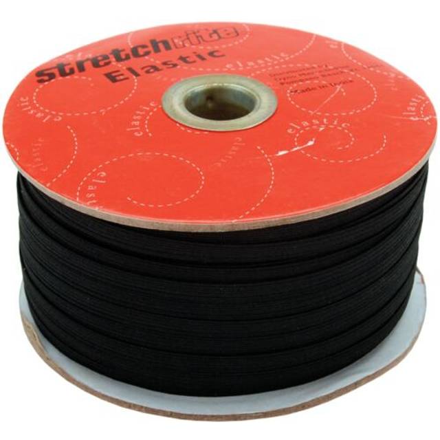"Stretchrite Braided Elastic .25""X100yd-Black PSS14-B"