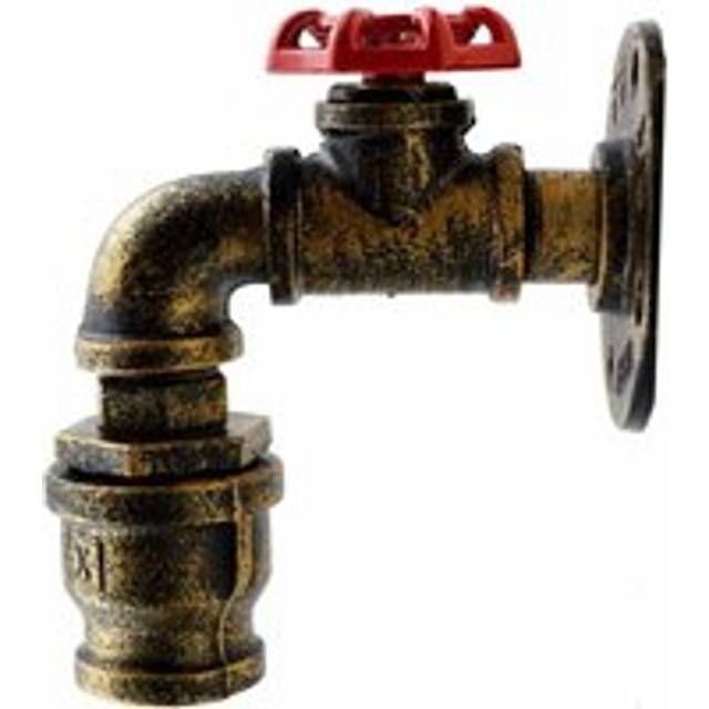 Brushed Copper Retro Lights Metal Water Pipe Vintage Loft Wall Sconce~2884 - Brushed Brass
