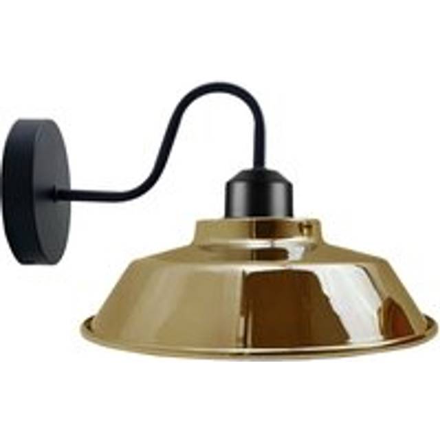 Retro Industrial Wall Lights Indoor E27 Indoor Sconce Metal Bowl Shape ~1186 - French Gold - Without Bulb