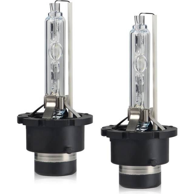 D4S HID Bulbs, Xenon Headlight Replacement Bulb 35W 6000K White High Low Beam for , Pack of 2 (6000K)
