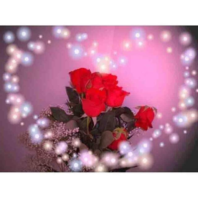 Diamonds Embroidery 5D DIY Diamond Painting roses Hearts love Diamond Mosaic Cross Stitch Crystal Decor Gift 20X30CM