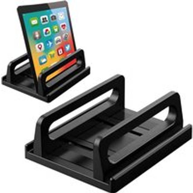 Abs Vertical Laptop Stand, Black, 1512.25.6cm - Alwaysh
