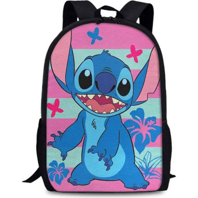 (2) Stitch Crossborder Style Anime School Bag With Trendy And Fun Design