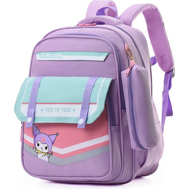 (Light Purple) Trendy 2024 Childrens Backpack With Breathable Oxford Fabric For School Use