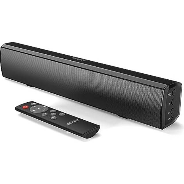 MAJORITY Bowfell | Bluetooth Sound Bar for TV | 50 Watt 2.0 Stereo Speaker Soundbar | Optical, RCA, USB, MP3 & AUX Input | 39cm | Custom EQ Settings &