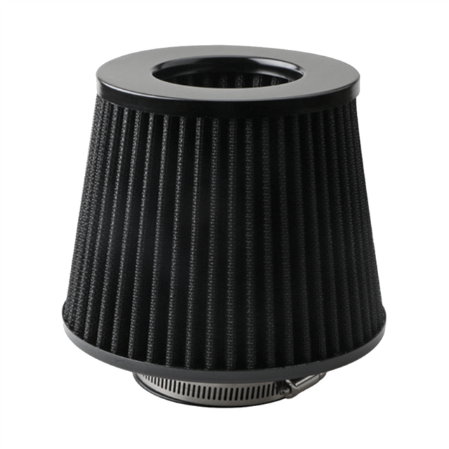 76mm Air Filter Mushroom Head Filter Exhaust Filter Intake Filter Universal Car Supplies Black
