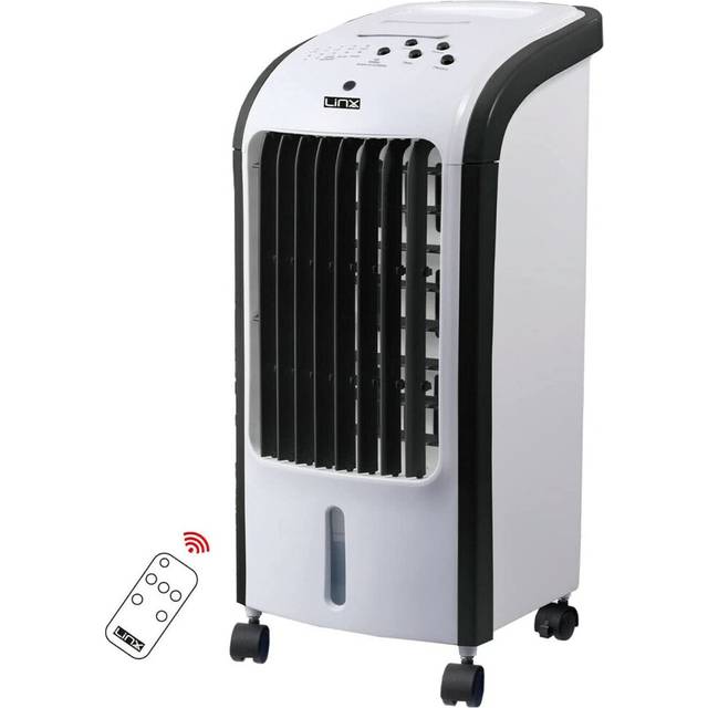 ELEX Portable Powerful Digital Evaporative Air Cooler AC Fan With Remote Control, 4L Tank, 3 Speed Settings - 120Â° Oscillating Swing Function