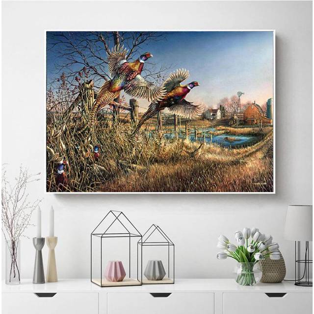 Diamond Painting Australia Parrot Embroidery Birds Picture of Rhinestone Children's Room Decal 20X30CM