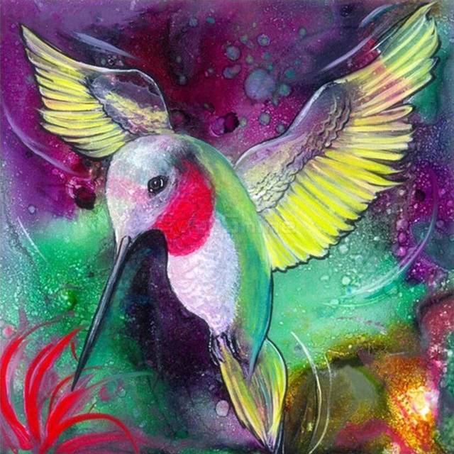 Diamond Embroidery Bird Pictures of Rhinestones Full Drill Diamond Painting Cross Stitch 30x30CM
