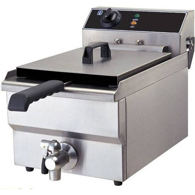 Quattro 13 Litre Tank Commercial Fryer With Drain Tap
