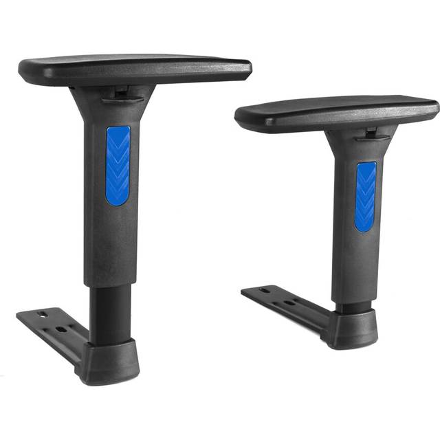 Frassie Height Adjustable Gaming Chair Armrest Pair Boss Chair Arms Set Replacement (Blue)