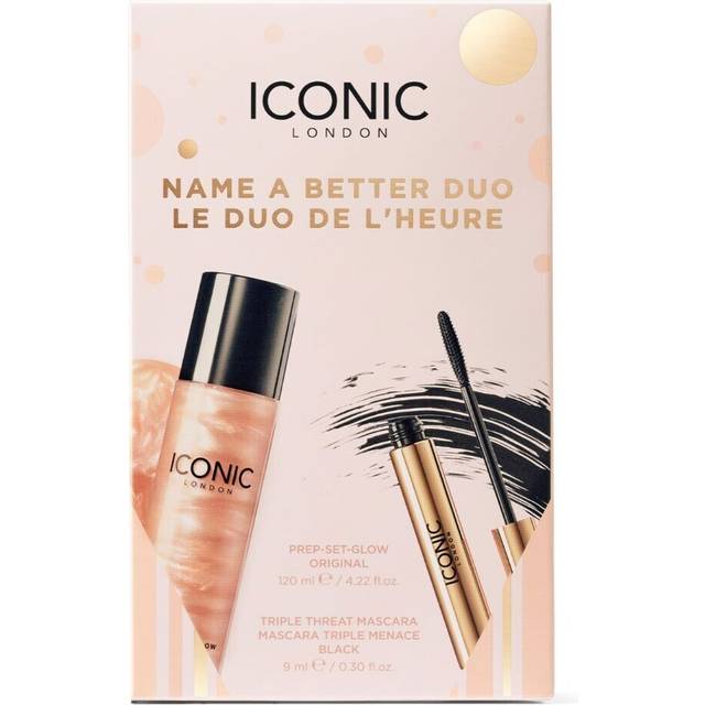 ICONIC LONDON Name a Better DUO Gift Set | Includes Triple Threat Mascara and Prep-Set-Glow Original