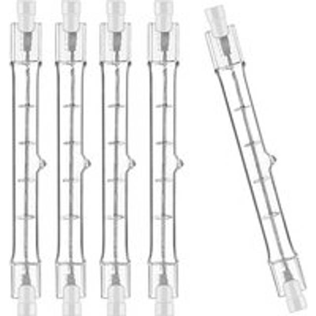 5pcs R7S Halogen Lamp, 200W 230V R7S Halogen Lamp, 118mm R7S Halogen Lamp, Dimmable Halogen Lamp for Building, Spotlight, Work, Landscape Lighting,