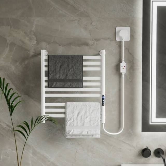 Wall mounted smart electric towel warmer heated towel rack for hotel bathroom uk
