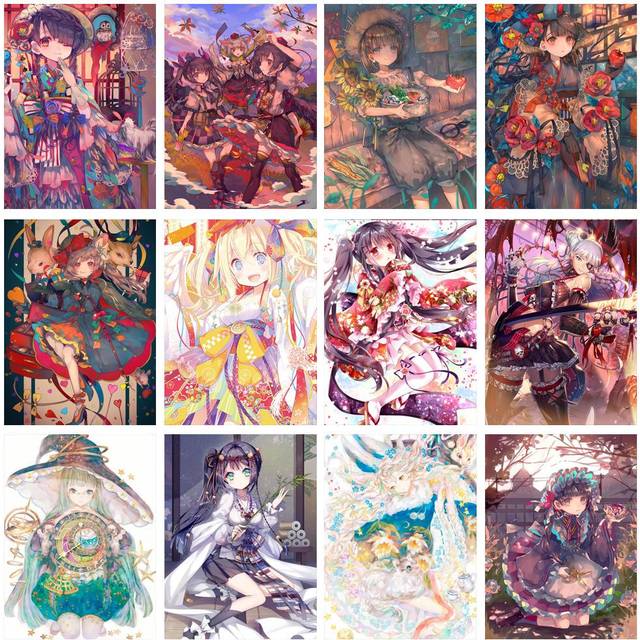 Full Round Mosaic Diamond Embroidery Sailor Moon 5D DIY Diamond Painting Cross Stitch Home Decoration Painting Kits 20X30CM red