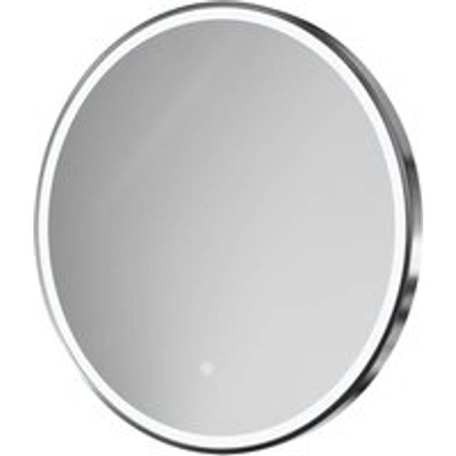 Wholesale Domestic Ozark Polished Round Illuminated Dimmable LED Mirror with Demister and Touch Sensor | Chrome | Aluminium/Glass | 600mm