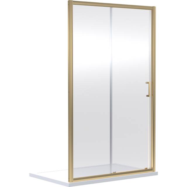 nuie Rene 1900 x 1700mm Sliding Shower Door - Brown, Brown