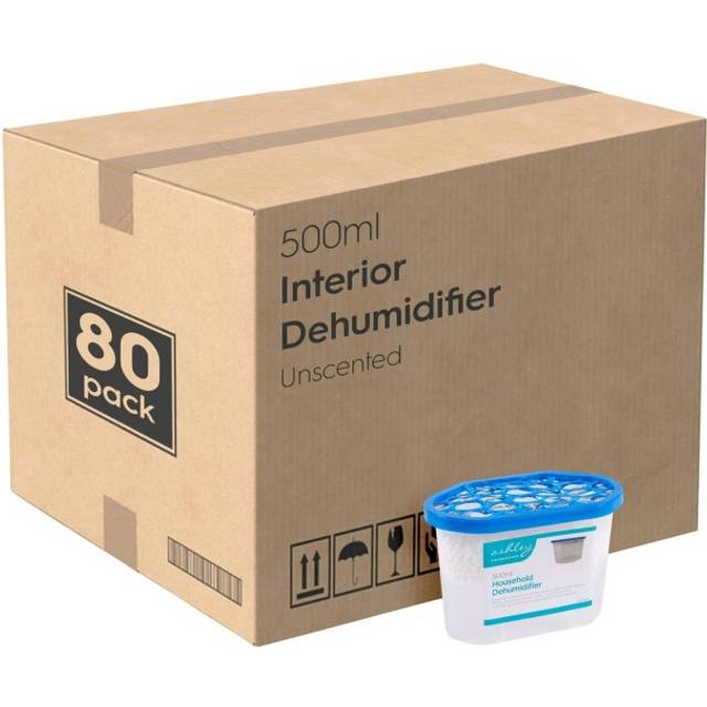 80x Interior Dehumidifiers 500ml Unscented Home Wardrobe Damp Moisture Trap